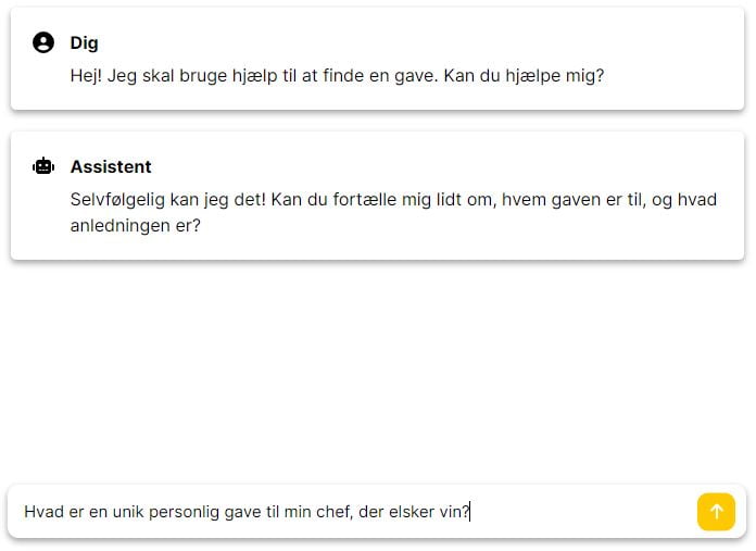 GavenAI finder personlige gaver
